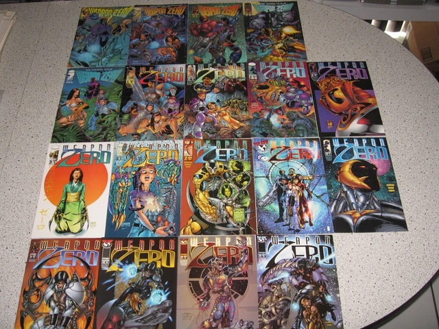 Image Weapon Zero Comic Book Series Collection Lot Top Cow Sexy Sci Fi (1995-97)