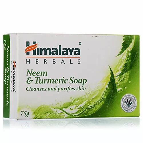 Himalaya Neem & Curcuma Saponetta per Pulire & pure Skin 75Gm/78ml (Confezione 2