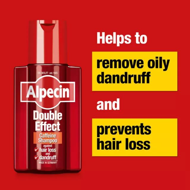 Alpecin Double Effect Anti Hair-Loss Shampoo with Dandruff Remover 2x 200 ml 2
