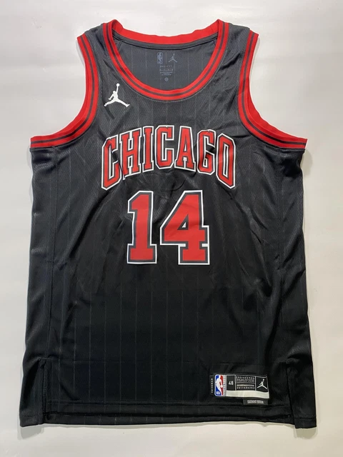 Maillot Chicago Bulls Starter - Style Baseball Rétro - Noir - Homme Taille L (Neuf)