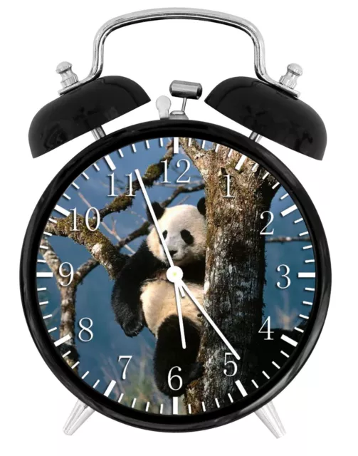 Cute Panda Alarm Desk Clock 3.75" Home or Office Decor Z51 Nice For Gift