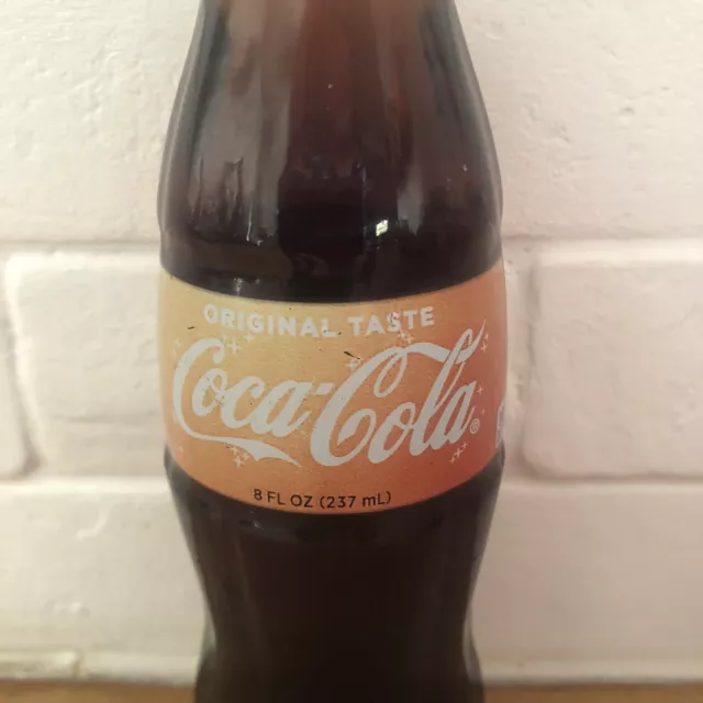 RARE FULL SEALED Vintage Coca Cola COKE GLASS 8 Oz “Original Taste”