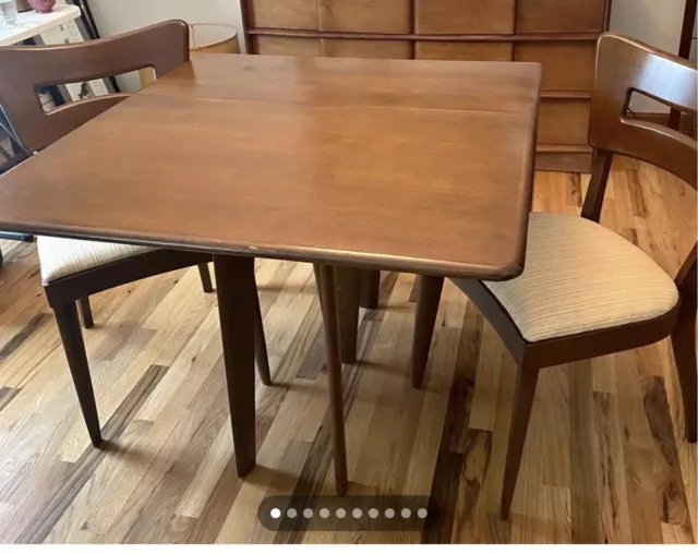 Mid-Century Modern Heywood Wakefield Drop Leaf  Dining Table Only