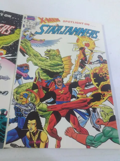 X-Men Spotlight on... Starjammers (1990 Series) #1 & 2 * Complete 2 Comic Set 3