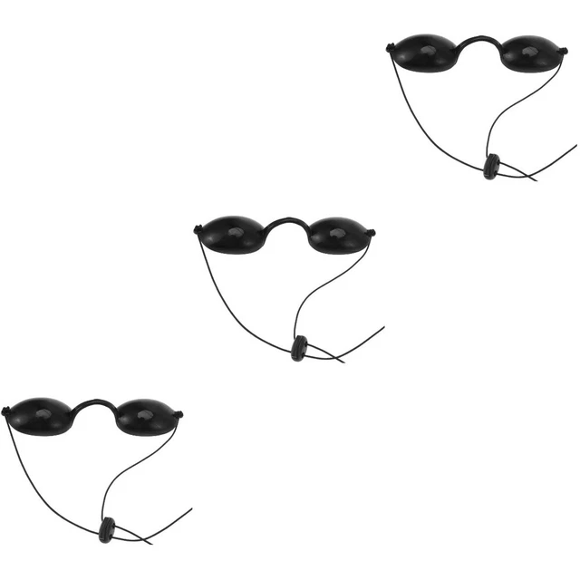 3 piezas Gafas de depilación parche para los ojos