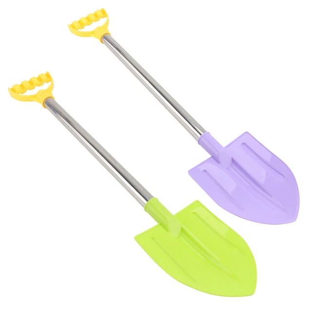 2 Pcs Toddlers Beach Toys Round Plastic Toddler Child Multi- Color Sand Scoop