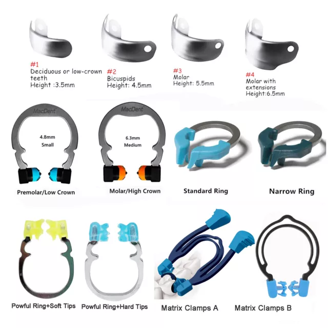 Dental Sectional Matrices Ring Matrix Bands Tweezer Matrice Plier/Forcep DC