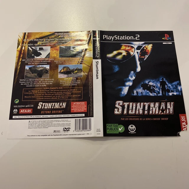 Jeu STUNTMAN Pour PlayStation 2 - Version Complète (boîte, Notice), Testé Et En Bon état, édité Par Atari