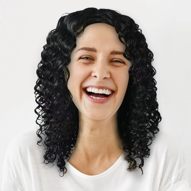 Small Curly Wigs Are Popular Among Women In Africa  With Gradient Colors And