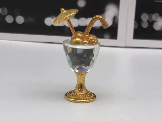 Swarovski Figurine Cocktail 2,5 Cm. État Irréprochable