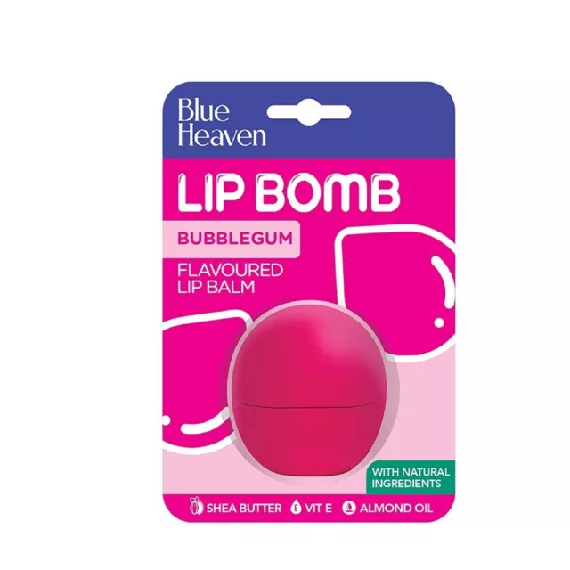 Bálsamo labial LIP BOMB con sabor a chicle Blue Heaven 8g - Transparente