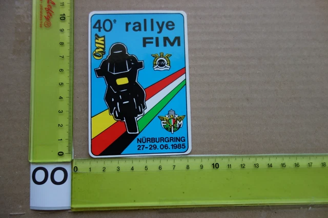 Autocollant Vintage Rallye Dortmund 1985 Chevalier Ruhr-N Voiture Moto