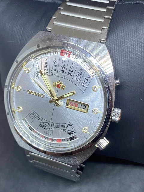 ORIENT COLLEGE PERPETUAL Multi Year Calendar Watch Automatic Excellent ORIENT COLLEGE PERPETUAL Multi Year Calendar Watch Automatic Excellent