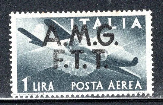 Italy Trieste Post Europe  Overprint A.m.g. F.t.t. Stamp Mint Hinged Lot 917Aj