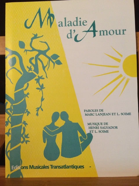 Partition Michel Sardou La Maladie D Amour Piano Guitare Chant Eur 12 90 Picclick Fr