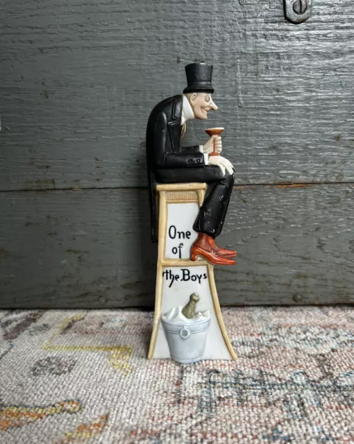 Antique Schafer & Vater Figural Nip Flask Bottle - Made in Germany