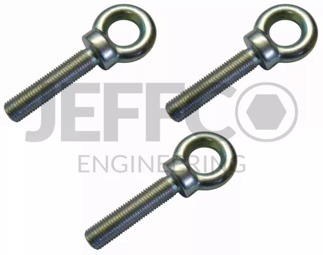 Motorsport Harness Eye bolts 7 16 Inch UNF Seat Belt 50mm Long 3 pack 7/16"