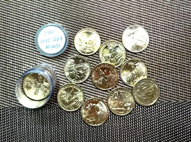 2012-2024 Mixed Roll Of (20) Sacagawea Native American Dollar Coins - AU Better