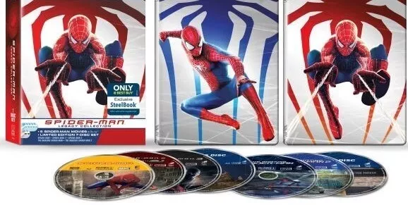 New Steelbook Spiderman Collection: 5 Films (Blu-ray)