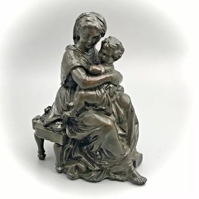 Sujet En Régule à l’Antique Maternité Mère & Chérubin Putti 3