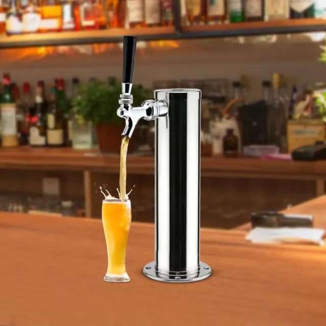 Für Bar Bier Tap Draft Tower Pumpe Edelstahl Einzelhähne Bier Dispenser 3"zoll