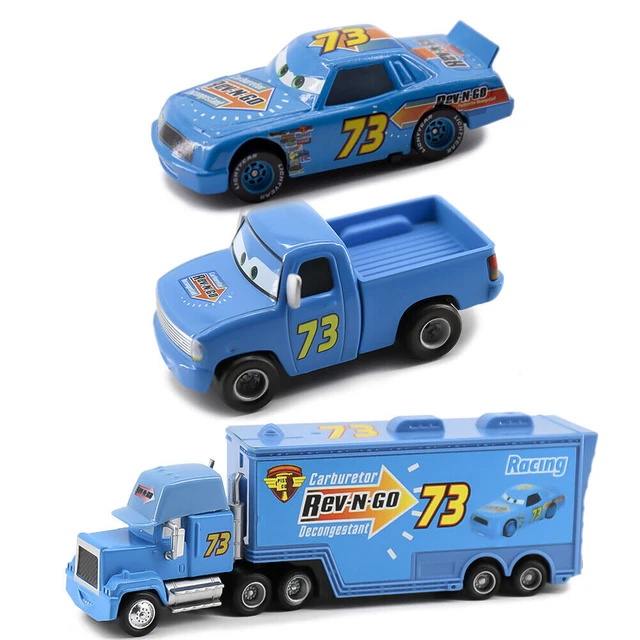 REV-N-GO RACERS PICKUP Mack Truck Kids Toy Mattel Disney Movie Cars NO ...