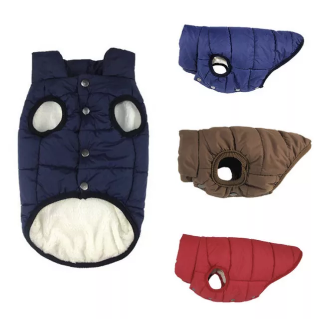 Pet Dog Vest Jacket Warm Waterproof Clothes Winter Padded Coat  Small/3XL