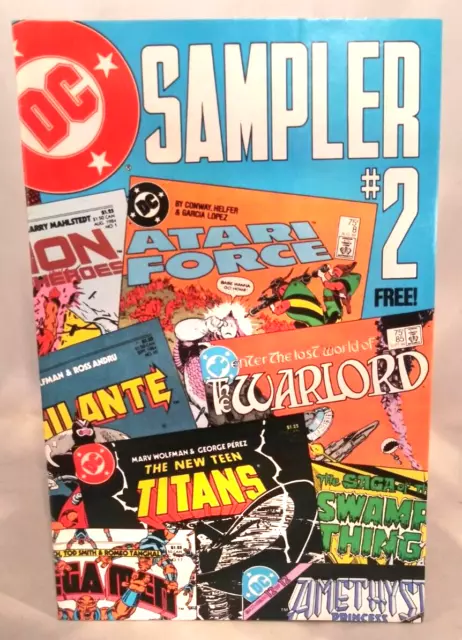 DC Comics Sampler 2 1984 Swamp Thing Star Trek Batman Justice League Atari Force