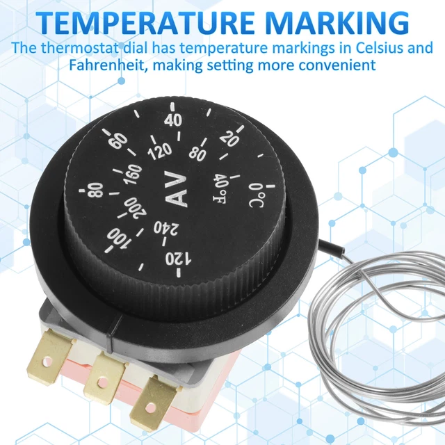 ELECTRIC RADIATOR FAN Thermostat Controller Kit 12V Adjustable Electric ...