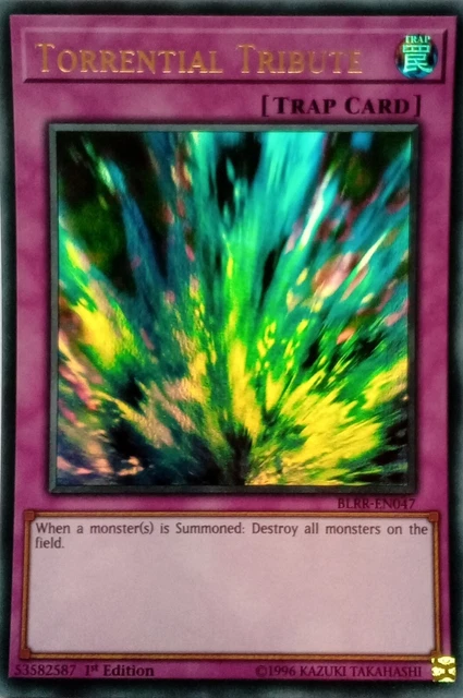YuGiOh Premium Gold Rare Torrential Tribute - 1st Edition NM/M
