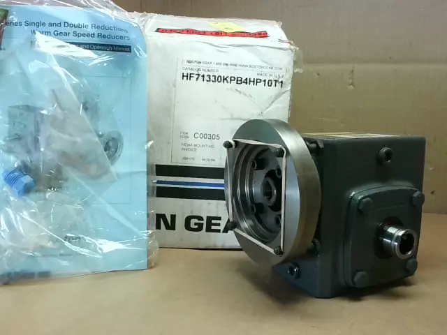 Boston Gear 700 Series 30:1 Ratio 0.39 HP Reducer HF71330KPB4HP10T1 - New in Box