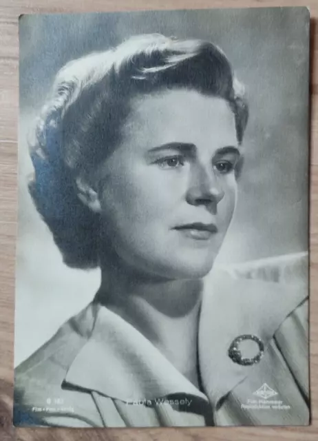 Paula Wessely Portrait Dame Frau Jugend Mädchen 10,5x14,5Original Foto Postkarte