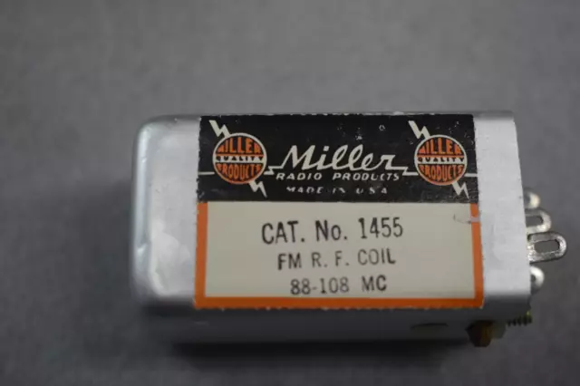 JW Miller NOS NIB FM RF Coil Model 1455  88 – 108 MHz