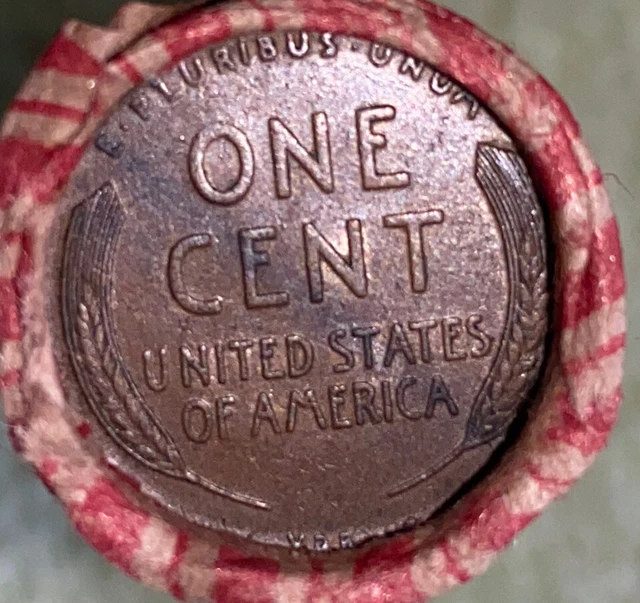 1 US Lincoln Wheat Cent 1C Penny Roll 1911-S/1909 VDB (50 Coins) 40%+ Pre-1940 2