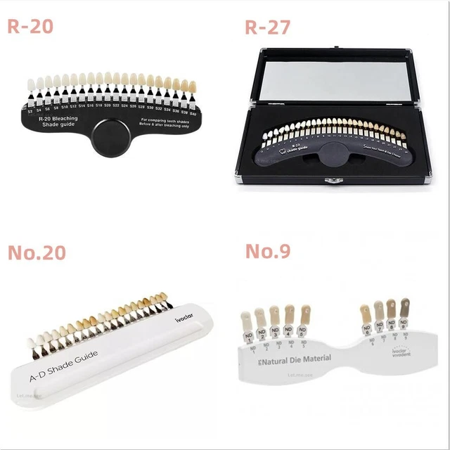 Teeth Whitening 3D Shade Guide Tooth Chart Board Comparator Bleaching Porcelain