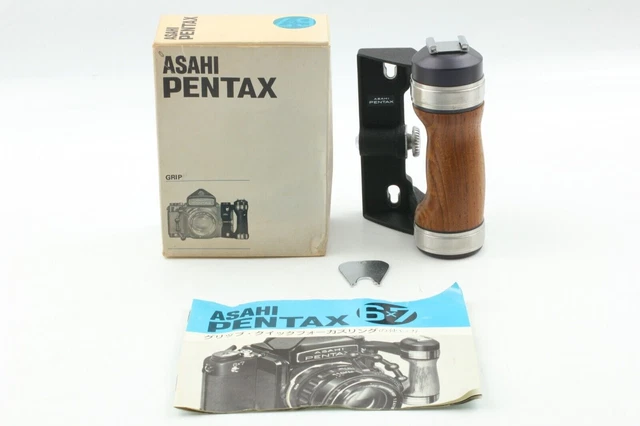 【 Sin usar en CAJA 】 Pentax 67 6x7 Empuñadura de madera para 6x7 67 67II de...