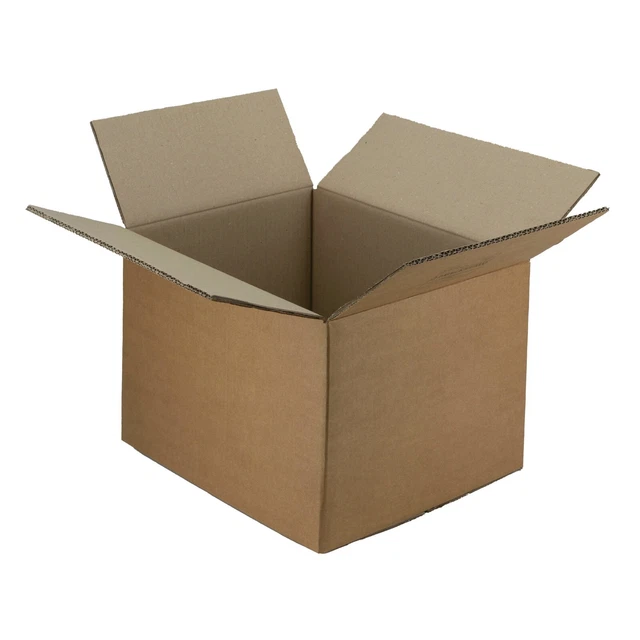 SCATOLE DA IMBALLO NERE 25 PEZZI - Cartone Ondulato Autoassemblante 34x23,5x11 Cm, Per E-commerce E Spedizioni