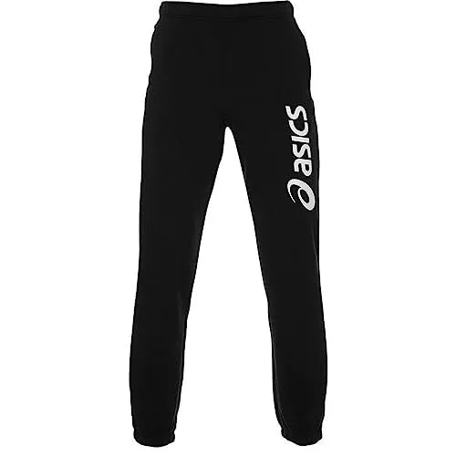 Long Sports Trousers Asics Big Logo Sweat Black (Size: S) Clothing NEW