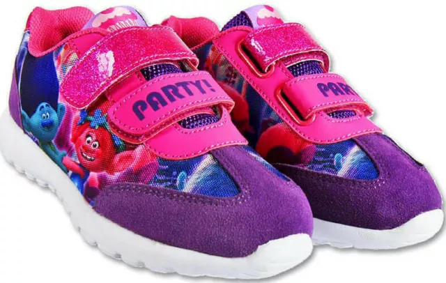 Original Trolls Shoes with Poppy and Branch for girls.Sport Branded Trainers