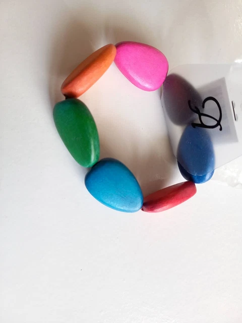 Bracelet Sculpture Catherine Noll - Bois Précieux - Design Abstrait Art Déco - Moderne - Rare N°4