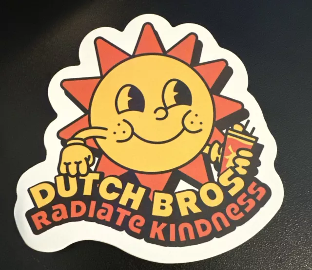 DUTCH BROS STICKER June 12 2024 Mistery Sticker Hunt Radiate Kindness
