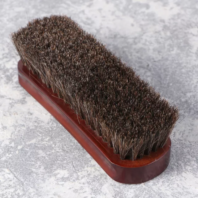 1 pz scarpe spazzola lucidante manico in legno scarpe pulizia spazzola forniture per la cura delle scarpe
