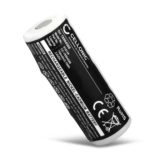 Batterie pour Welch Allyn 97210 72200 18200 WA-72200 71022 71670 11720 750mAh