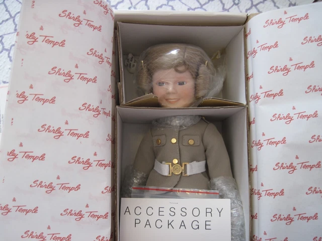  Shirley Temple "Wee Willie Winkie" Danbury Mint 14" Porcelain Doll NIB w/Stand 2