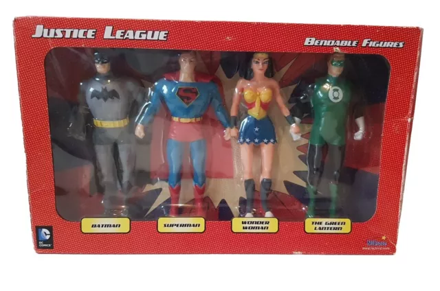 DC Comics JUSTICE LEAGUE Bendable Figures BATMAN Wonder Woman SUPERMAN Lanten