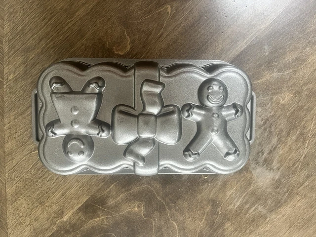 Arco Nordic Ware Pan de Jengibre Pan Sartén Aluminio Fundido Navidad Niño Niña 1 Lb