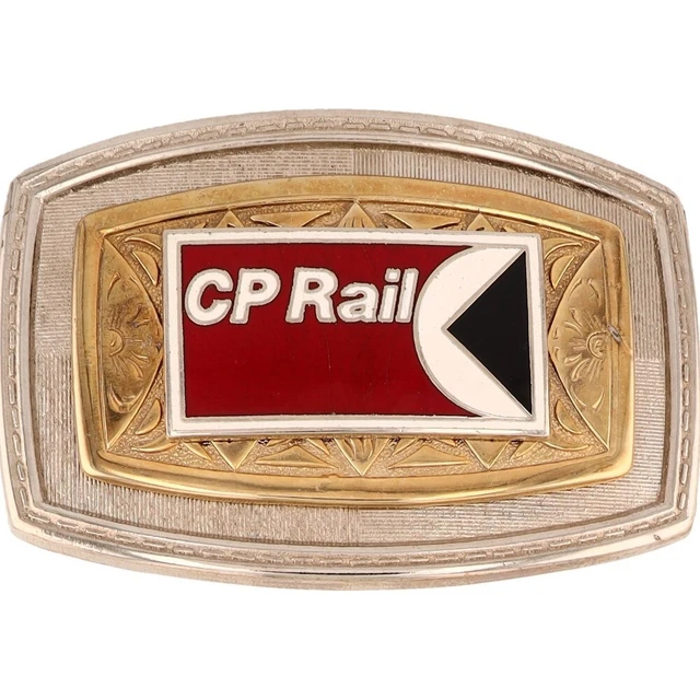 CP Rail Cpr Canadese Pacific RR Ferrovia Canada NOS Vintage Cintura Fibbia