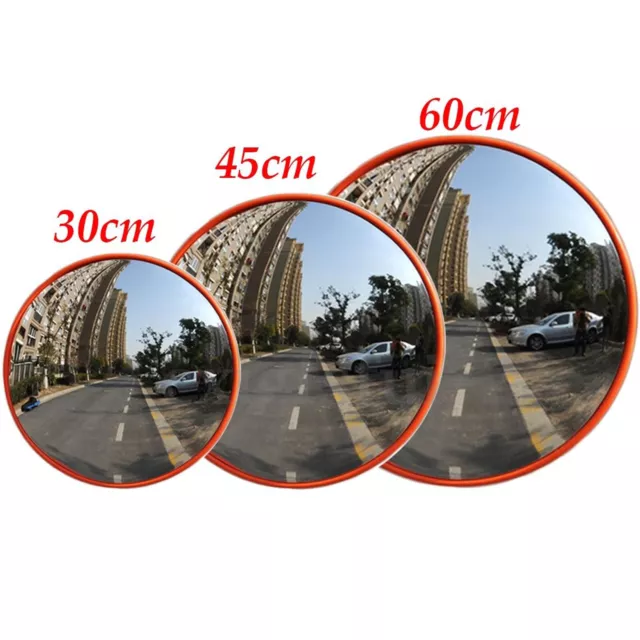 Wide Angle Security Curved Convex Road Mirror Traffic Driveway Safety 30/45/60cm 3