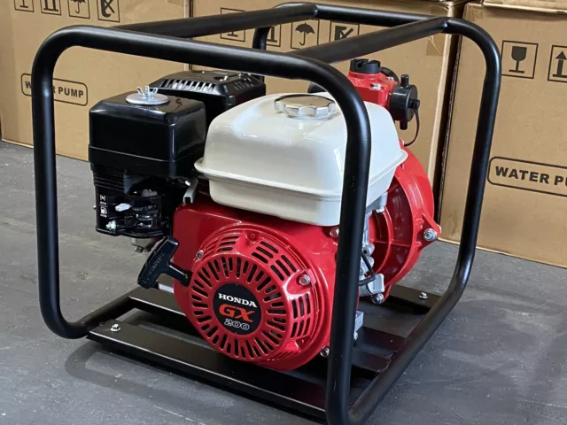 Fire Fighting Petrol Water Transfer Pump GX200 TWIN IMPELLER WITH A HONDA ENGINE