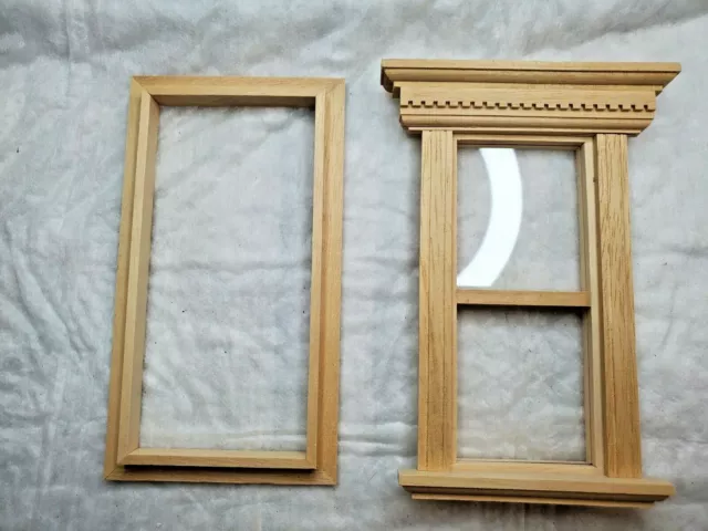 1:12 Dollhouse Colonial Style Non Working Window Kit 1/12 - 1"